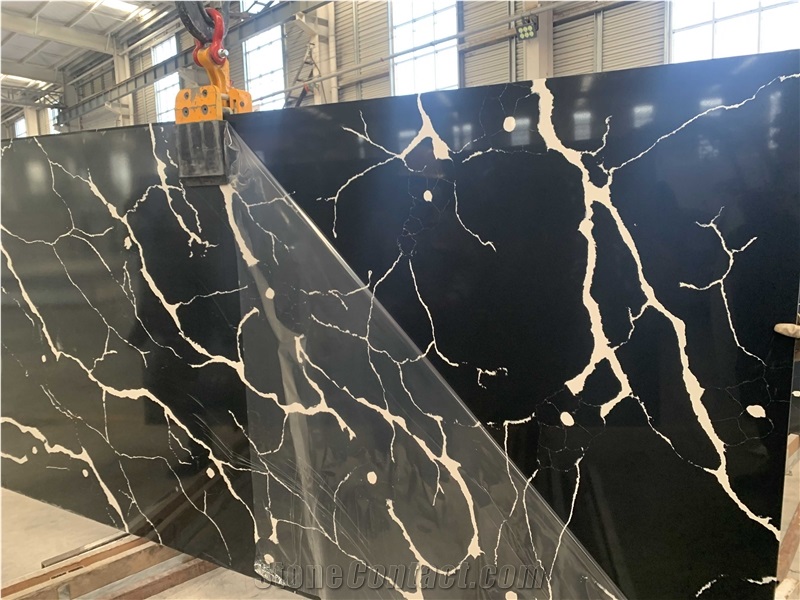 Nero Calacatta Slabs Design Quartz Slabs High Quality
