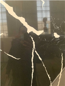 Nero Calacatta Slabs Design Quartz Slabs High Quality