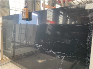 Nero Marquina Quartz Big Slabs Showing