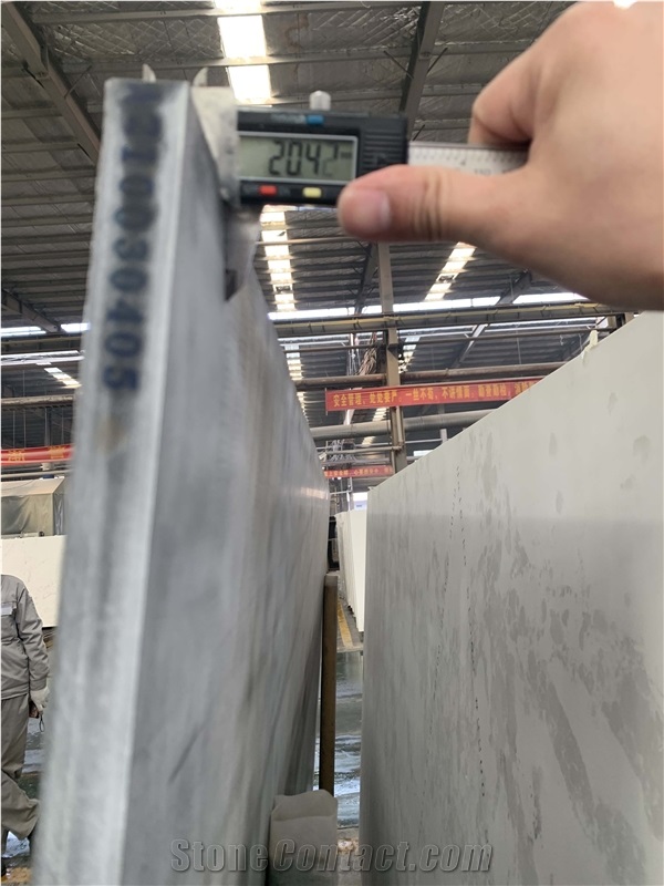 Polished Quartz Slabs Black Calacatta Vein Stone