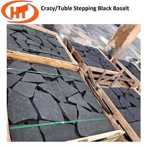 Black Basalts Cobbles Paver Stone