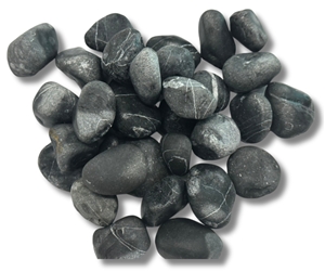 Black Pebble For Garden And Landscape Customized Size