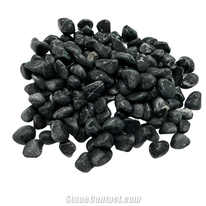 Black Pebble For Garden And Landscape Customized Size