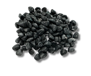 Tumbled Black Pebble Stone 10-80Mm