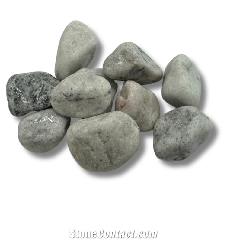 Tumbled Grey Pebble Stone 10-80Mm Super Cheap