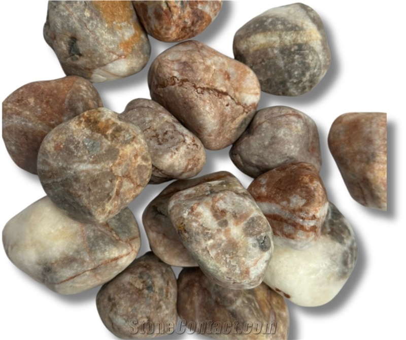Tumbled Pink Pebble Stone 10-80Mm