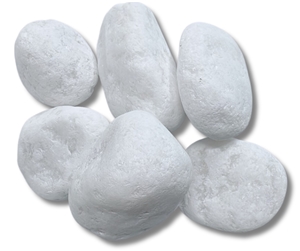 Tumbled White Pebble Stone 10-80Mm