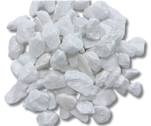 Tumbled White Pebble Stone 10-80Mm