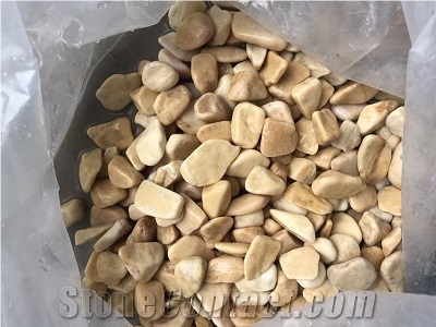 Tumbled Yellow Pebble Stone 10-80Mm