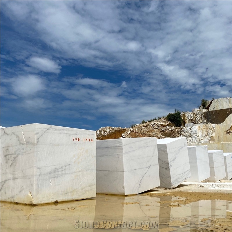 Vietnam Pure White Marble Blocks