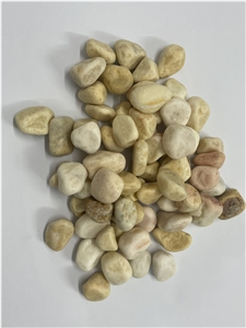 Yellow Pebble For Garden And Landscape Customized Size
