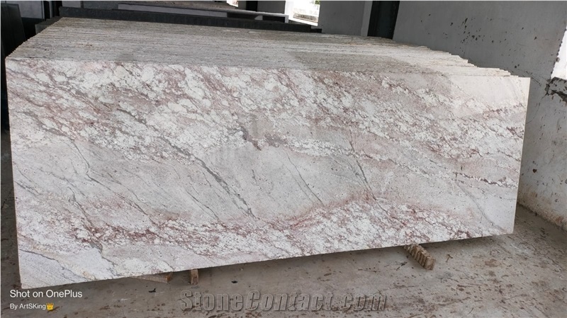 Pink Burgundy Granite Slabs