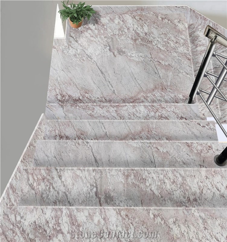 Pink Burgundy Granite Slabs