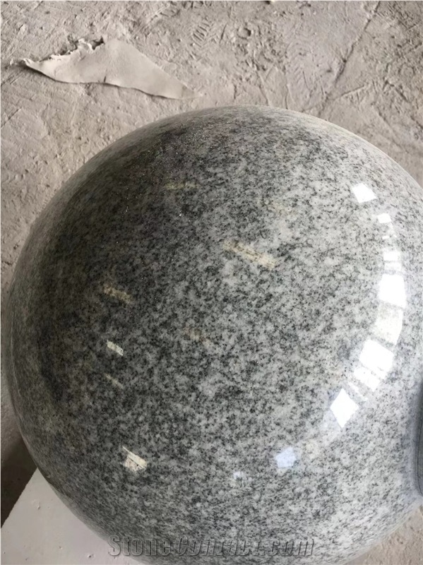 Landscaping Stone Ball Black & Grey Granite Car Parking Ball
