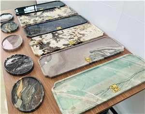 Luxury Stone Plates Granite Copenhagen Jewelry Display Stand
