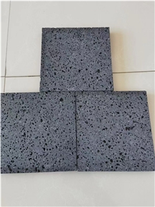 Machine Cut Grey Basalt Tiles Black Volcanic Lava Stone Tile