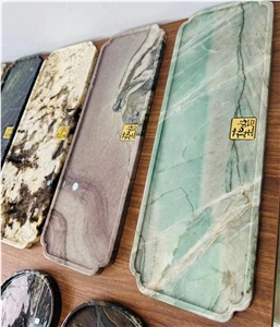 Marble Kitchen Utensil Stone White Beauty Tray For Tea Sets