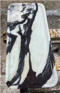 Marble Tea Trays Stone Cipollino Ondulato Serving Plates