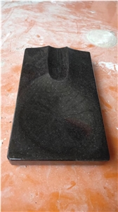 Stone Plates Granite Angola Black Ashtray For Home Decor