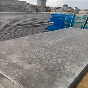 China Zhanjiang Black Fcatory Sell Flamed Basalt Tiles