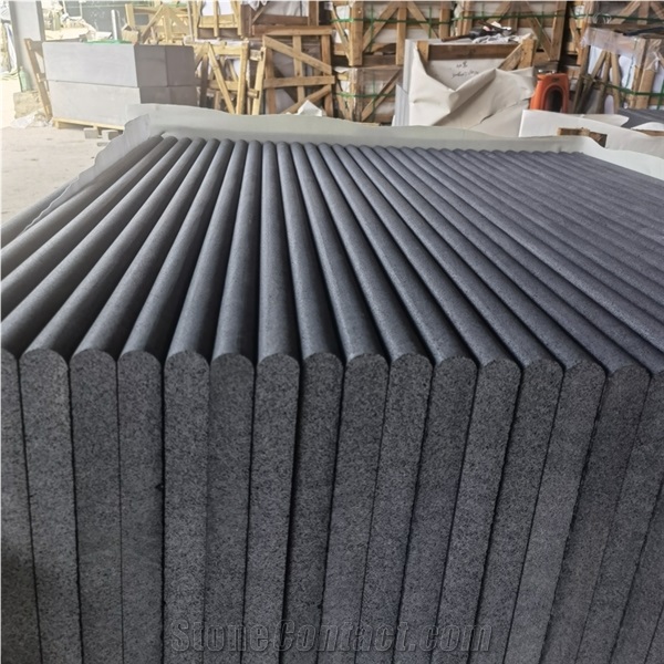 Hainan Bluestone Honed Finish Bullnose Pool Coping