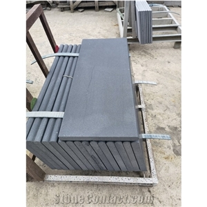 Hainan Bluestone Honed Finish Bullnose Pool Coping