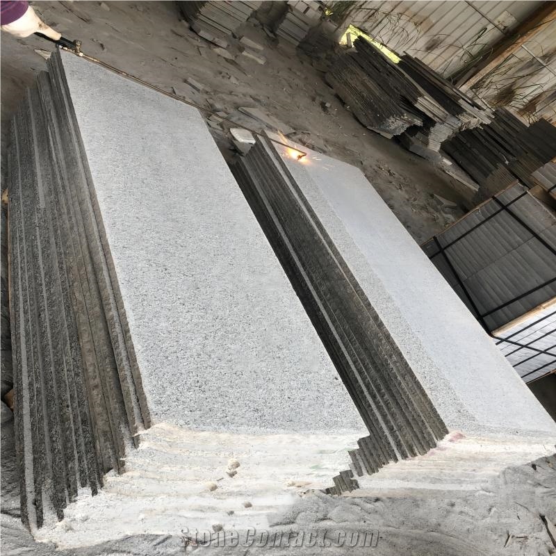 High-Grade G641 Gray Granite Flamed Slabs