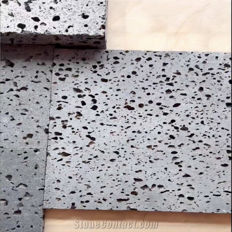 Light Absorption Lava Stone Slabs Sawn Cut Basalt Wall Floor