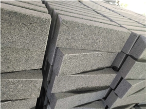 Original G654 Machine Cut Flamed Granite Road Kerbstone