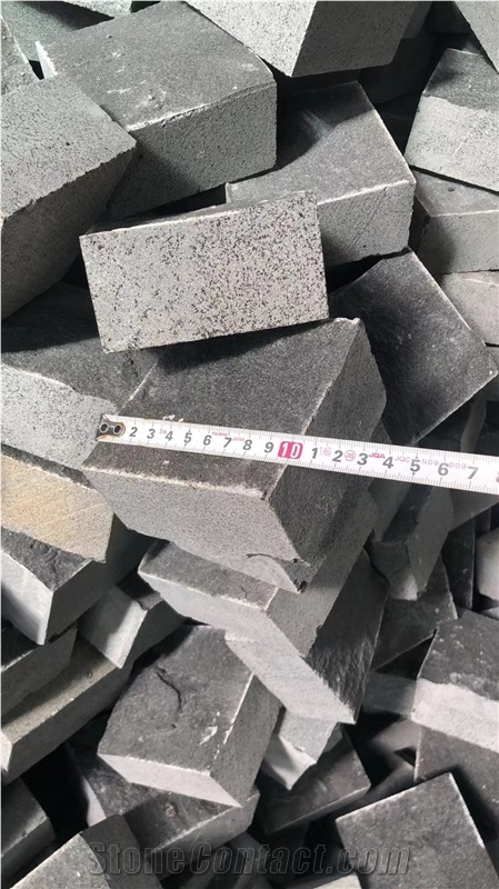 Zhanjiang Black Basalt  Split Floor Exterior Wall Slabs