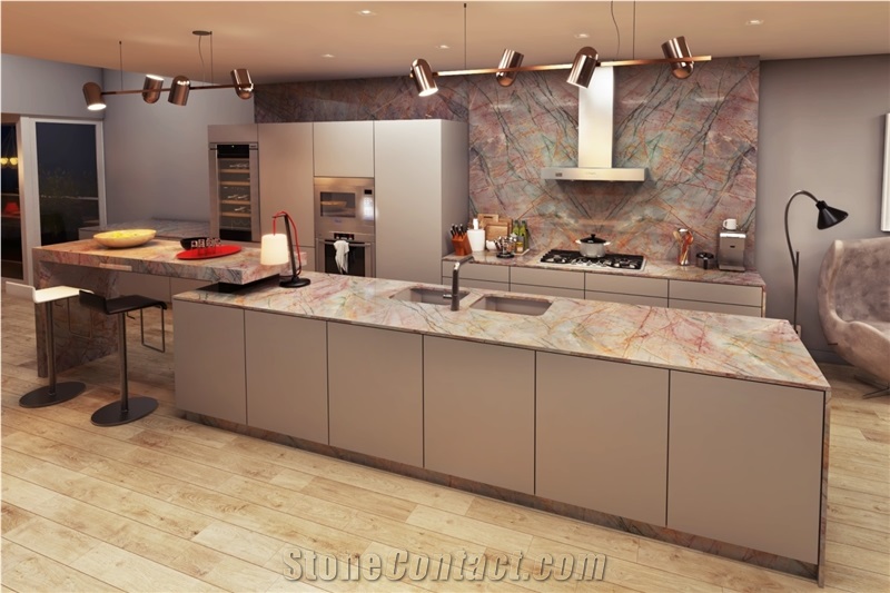 Aurora Borealis Quartzite Slabs