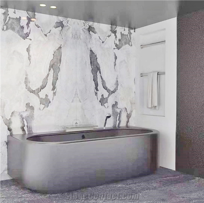 Dover White Marble Slab