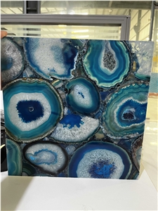 Blue Agate 7 Colors Slab For Wall And Floor Tiles