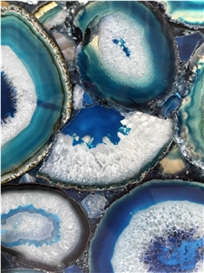 Blue Agate 7 Colors Slab For Wall And Floor Tiles