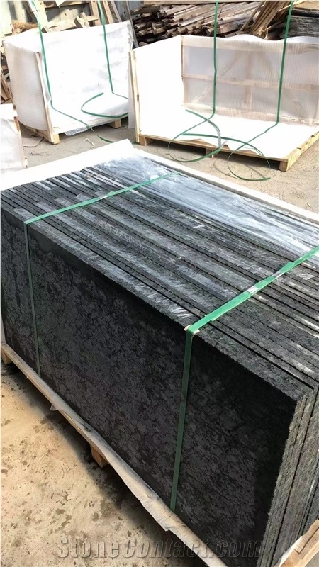 China Verde Butterfly Granite Slabs And Tiles