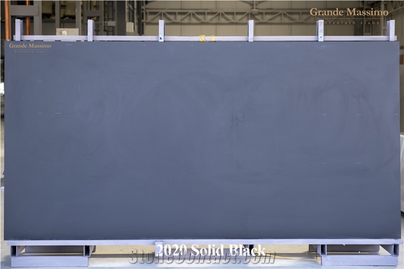 Grande Massimo Porcelain Slabs 2020 - SOLID BLACK