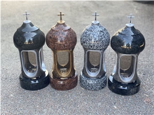 Lamp-Icon Granite Monumental Lanterns