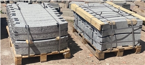 Light Grey Granite Curved Kerbstone