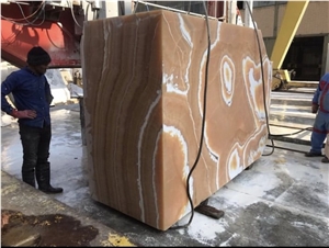 Large Orange Onyx Blocks