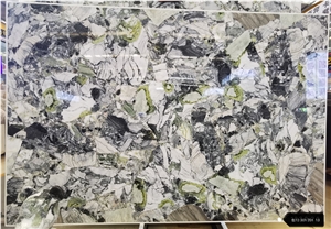 Ice Green Marble Polished Slab