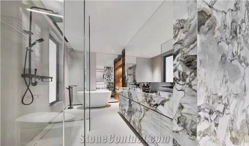 Ice Green Marble Polished Slab