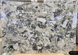 Ice Jade Green Marble Polished Slab