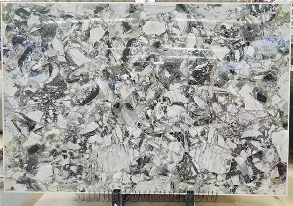 Ice Jade Green Marble Polished Slab