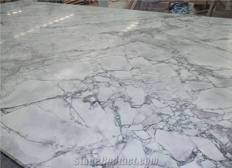 Super White Dolomite Polished Slab