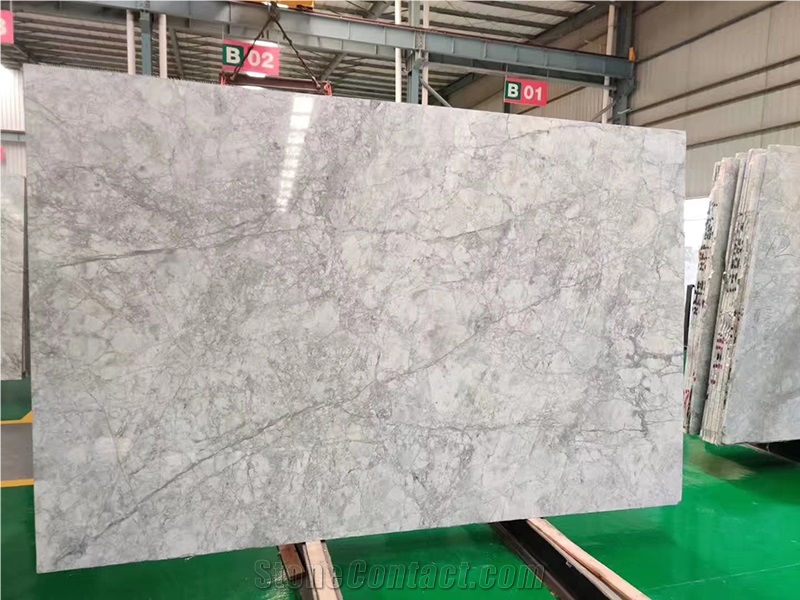 Super White Dolomitic Marble Slab