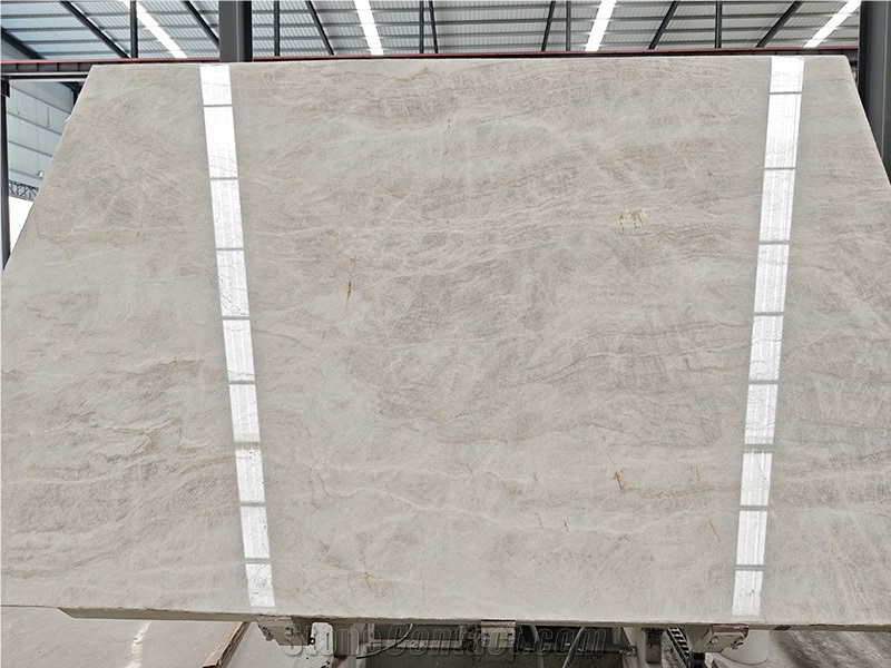 Taj Mahal Quartzite Polished Finish Slab