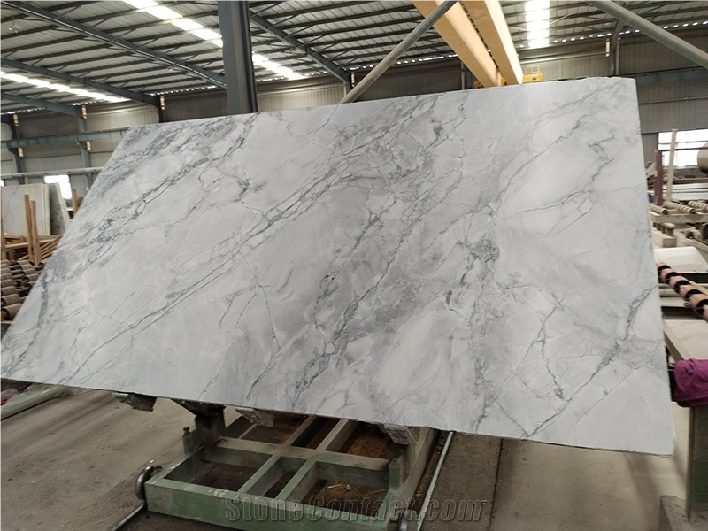 White Fantasy Quartzite Honed Slab