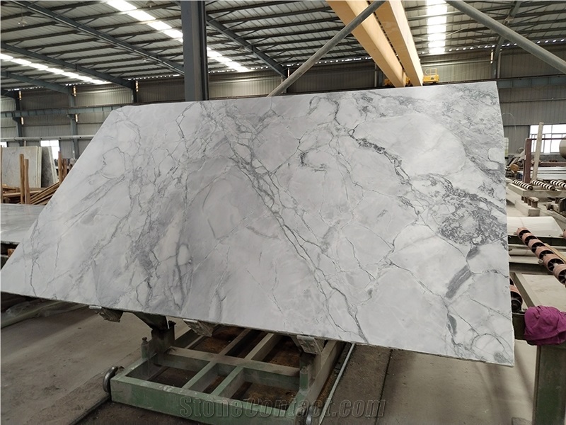 White Fantasy Quartzite Honed Slab