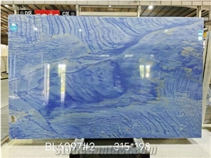 Good Quality Azul Macaubas Quartzite Slab For Sale