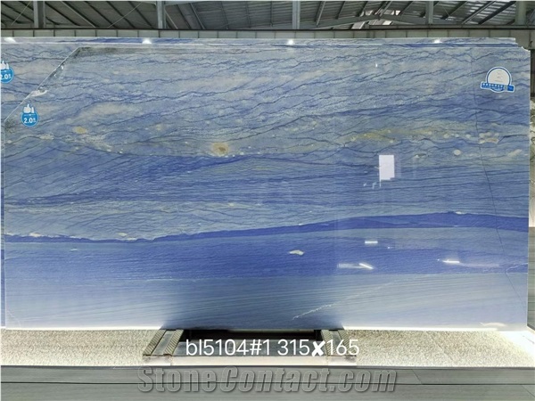 Good Quality Azul Macaubas Quartzite Slab For Sale